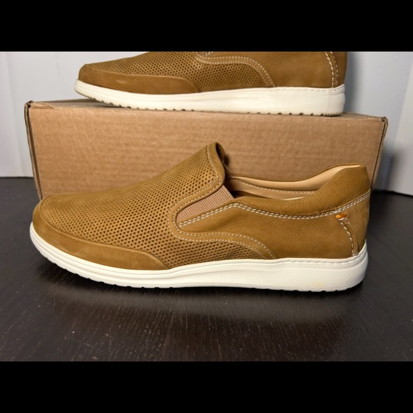Samuel Hubbard Featherlight Olema Slip-On Shoes Loafers Nutmeg Nubuck Mens 10M main image 10